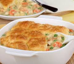 I Loved The Recipe I Added Celery Onion Green Peppers And Olive Oil To The Carrots To Saute I Then Chicken And Biscuits Recipes Chicken Biscuit Casserole