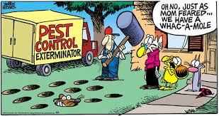This is the exact products the professional exterminator used to get rid of the cockroaches at my house. Mother Goose And Grimm Exterminator Comics And Cartoons The Cartoonist Group