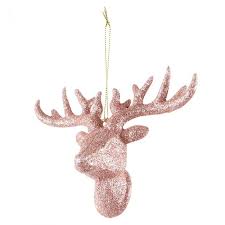 Maybe you would like to learn more about one of these? Pink Glitter Stag Head Decoration Christmas Tree Decorations Metallic Christmas Colorful Christmas Tree
