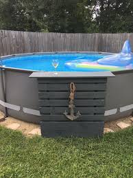 24 Above Ground Pools You Ll Want In Your Backyard Pallet Pool Backyard Pool Landscaping Above Ground Swimming Pools