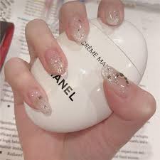 When it comes to nail art, there are numerous styles and themes to choose from. Amazon Com Asooll 24pcs Bling Star Fake Nails Full Cover Silver Glitter Moon Long False Nails Acrylic Wedding Shopping Party On Nails For Women And Girls Beauty