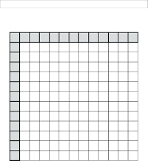 These reproducibles are also available in. Blank Multiplication Table Chart 1 12 Free Table Bar Chart
