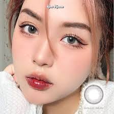 Kính áp tròng màu Xám trong veo cao cấp