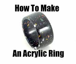How To Make An Acrylic Ring With Corian Acrylic Ring Wood Turning Projects Corian
