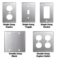 5 Pack Stainless Steel Wall Plates Light Switch Covers Blanks Toggle Rocker Duplex Walmart Com Walmart Com