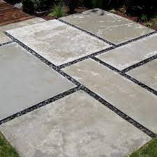 Pin By Heather Defount On Patio Pinterest Large Concrete Pavers Patio Stones Modern Landscaping
