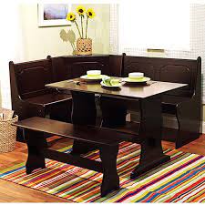 The simple and modern style is perfect for the kitchen bar, home, cafe, terrace, living room, bar, bistro, restaurant, coffee bar or any dining area. Breakfast Nook 3 Piece Corner Dining Set Espresso Walmart Com Breakfast Nook Furniture Nook Dining Set Breakfast Nook Table