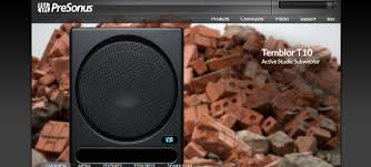 Cerca nel più grande indice di testi integrali mai esistito. Presonus Temblor T10 Active Studio Subwoofer Review