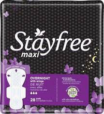 Shop for stayfree regular maxi pads with wings (36 ct) at smith's food and drug. Stayfree Maxi Pads Overnight With Wings 28 Each Maxi Pad Stayfree Pad