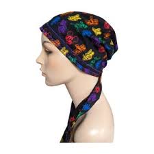 Turbante negro de punto para quimioterapia + muchos más colores para la  cabeza contra el cáncer, Alopecia, hecho a mano