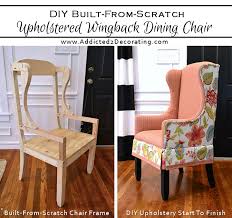Diy Upholstered Wingback Dining Chair Finished How To Upholster The Frame Part 2 Diy Furniture Building Upholstered Chairs Diy Upholstered Furniture