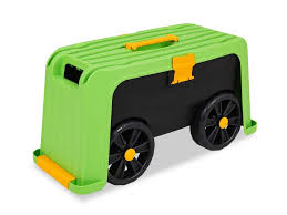 Tavr portable folding stool 18.1 inch set of 2 heavy duty fold up stool metal and plastic foldable stool for adults kitchen garden bathroom collapsible round stool,300lbs capacity,black. Garden Point Rolling Garden Scooter And Kneeler With Storage Box 3 In 1 Mobile Garden