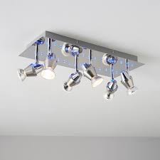 tornado blue led chrome effect 6 lamp