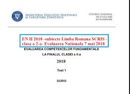 Maybe you would like to learn more about one of these? En Ii 2018 Subiecte Limba Romana Scris Clasa A 2 A Evaluarea Nationala 7 Mai 2018 Jitaruionelblog Pregatire Bac Si Evaluarea Nationala 2021 La Matematica Si Alte Materii Materiale Lectii Formule Exercitii