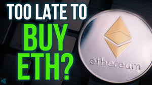 On the other hand, if the current price is $5,000 and the highest price was $20,000 two years ago, then it should be a better time to invest in bitcoin right now. Is It Too Late To Buy Ethereum Youtube