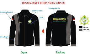 Sulikah meraih predikat juara dalam lomba desain baju carnival, putri nur annisa berhasil meraih juara dalam lomba daur ulang limbah, dan seli fatmahwati juara ii daur ulang limbah. Contoh Jaket Rohis Koleksi Rina