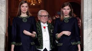 Geometric shapes (circles, triangles…) related to the blending of traditional and new synthetic fabrics to create unique and. French Fashion Designer Pierre Cardin Dies At 98 Ctv News