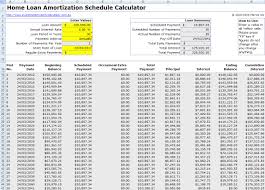 Amortization Schedule Mortgage Spreadsheet Free Calculator