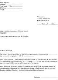 lettre de résiliation la rédaction d'une lettre de résiliation sera nécessaire si vous souhaitez mettre un terme à un contrat d'assurance ou à un abonnement téléphonique. Ou Envoyer La Lettre De Resiliation Sfr Exemple De Lettre
