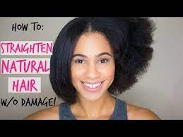 How to curly your hair with a flat iron and get your dream curls by using your hair straightener as (gasp!) a curling iron for beach waves to tight glam curls. Natural Hair How To Straighten Hair Without Heat Damage Youtube Straighten Hair Without Heat Straightening Natural Hair Flat Iron Natural Hair