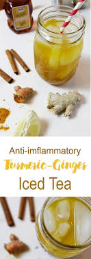 Easy To Make Anti Inflammatory Turmeric Ginger Iced Tea Turmeric Tea Recipe Tea Recipes Ginger Iced Tea