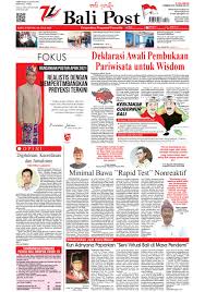 Edisi Rabu 29 Juli 2020 Balipost Com By E Paper Kmb Issuu