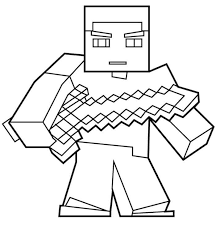 Minecraft Coloring Pages Herobrine Minecraft Coloring Pages Minecraft Steve Minion Coloring Pages