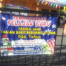 Over the last one year. Tadika Jaim Bukit Beruang Student Center