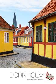 Bornholm Poster Nr 7 Ronne Von Bornholm Ferien De Poster Bornholm Roenne Haeuser Kirche In 2020 Bornholm Reisen Insel