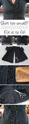 Resize A Too Small Shirt To Fit Diy Fashion Diy Clothes Sewing Patterns