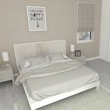 Idéale pour une chambre parentale ou une. Tete De Lit De 160 Cm Blanc Mat Et Bois Flotte Creme Kazed