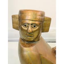 Monumental Aztec Sun God Coffee Table