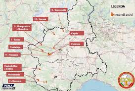 Mappa lonvia completo note 1 da san bartolomeo al colle della maddalena. Cartina Incendi Situazione Incendi In Piemonte E Lombardia Youreporter