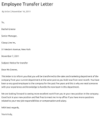 The job transfer request letter should: Writing A Transfer Request Letter With Samples Templates