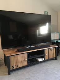 Mon Meuble Tv Relooke Apres Achat Sur Le Bon Coin Relooker Meuble Meuble Bas Salle De Bain Meuble Tv