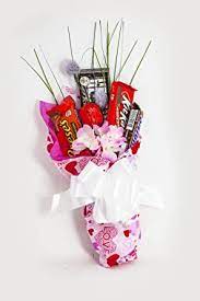 Maybe you would like to learn more about one of these? Amazon Com Happy Valentine S Day Candy Bouquet Gift Basket Decorated Bouquet With Assorted Candies And Flowers Grocery Gourmet Food