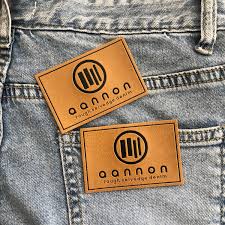 100 Faux Leather Labels Faux Leather Patch Jeans Leather Etsy In 2020 Leather Label Leather Patches Custom Woven Labels