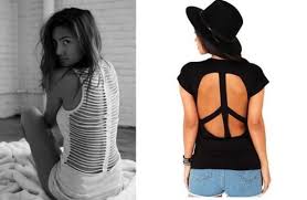 Give the tshirt cuts a tug and the strips will curl showing you a peek of the fabric piece behind. The 25 Diy Trendy T Shirt Cutting Designs You Can Try On Funotic Com