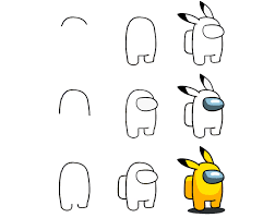 The main opponents in the game are two teams: How To Draw Among Us With A Pencil Step By Step Razukraski Com