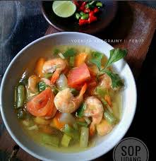 Cara buat sop udang : Resep Cara Membuat Sop Udang Memasak Asik