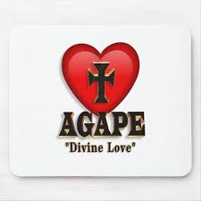 Agape heart symbol for God's divine love Mouse Pad