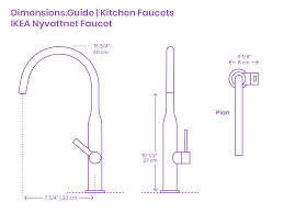 Ikea tollsjn kitchen faucet with handspray black polished. Ikea Nyvattnet Kitchen Faucet Dimensions Drawings Dimensions Com