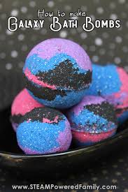 Bath bombs recipe for kids. Galaxy Bath Bomb Recipe With Activated Charcoal And Science Lesson
