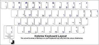 Hebrew Keyboard And Hebrew Keyboard Label Products Math Labels Keyboard Stickers Labels