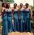 Blue Maids Wedding Dresses