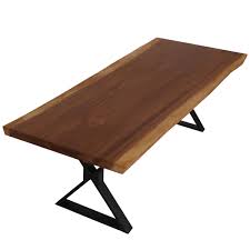 This beautiful rectangle dining table with antique oak finish pairs perfectly with any reclaimed wood or mixed media dining room decor. Gloucester Solid Wood Iron Base Large Live Edge Dining Table