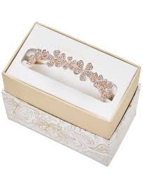 Rose Gold Tone Crystal Flower Bangle Bracelet Created For Macys
