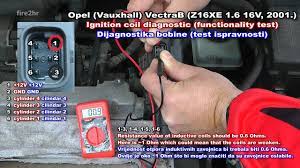 The shift switch shown in the wiring diagram is used on alpha models only. Opel Vauxhall Vectrab Z16xe 1 6 16v Ignition Coil Diagnostic Functionality Test Youtube