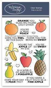 Clear stamps available at scrapbook.com. Funny Fruits Clear Stamps Photopolymer Stamps Clear Rubber Stamps Card Making Stamps Buy Online In Aruba At Aruba Desertcart Com Productid 139345256