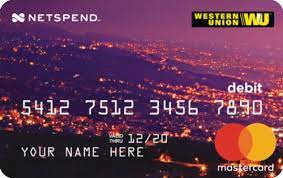 Get your western union prepaid credit card to enjoy the benefits and power of plastic today! Western Union Netspend Prepaid Mastercard Apply Online Creditcards Com